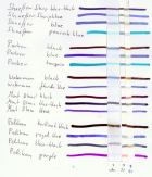 Some inks are practically washed away totally.